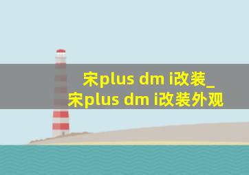 宋plus dm i改装_宋plus dm i改装外观